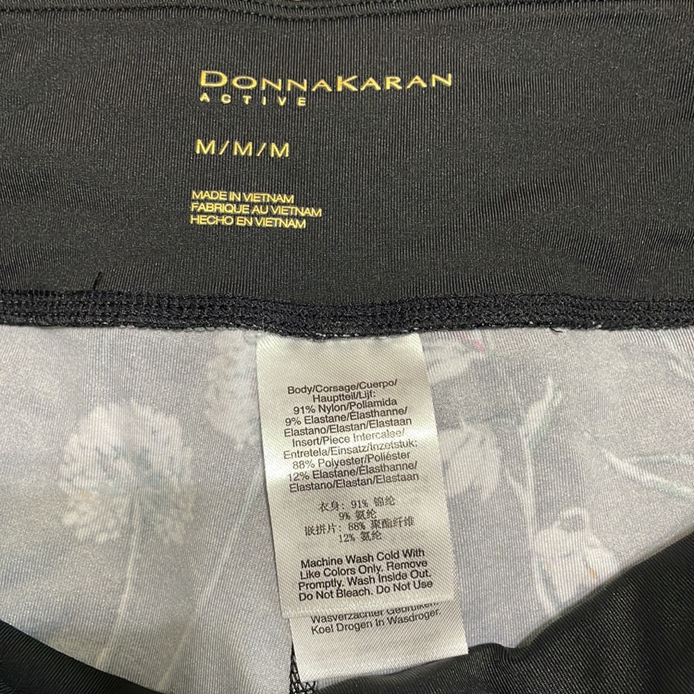 Donna Karen Active floral workout set M - Picture 6 of 9